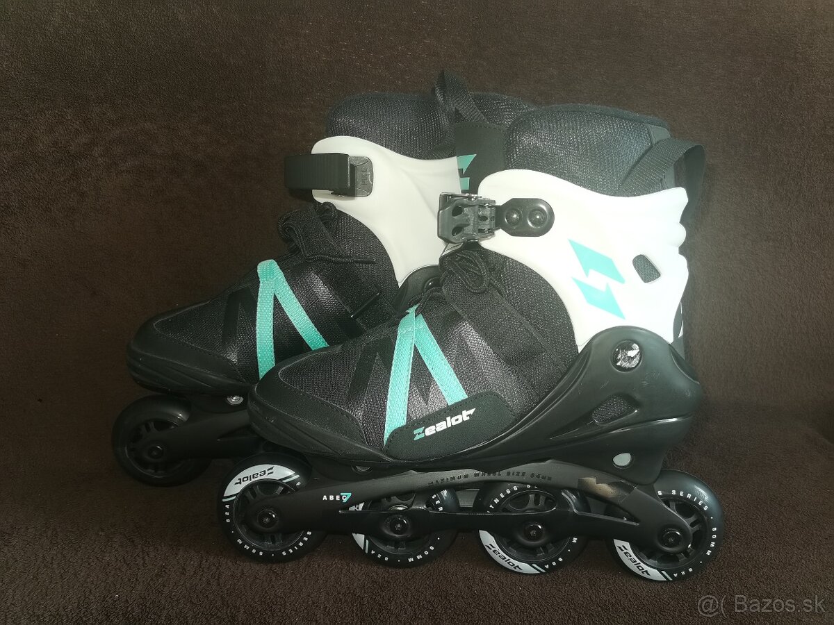 inline korčule Zealot Annix č.40 tyrkysové