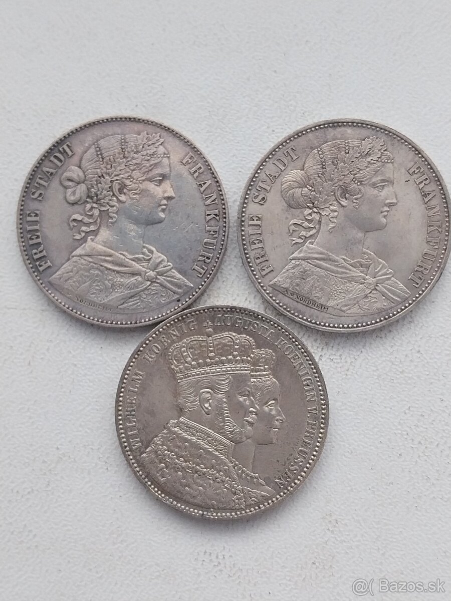 Mince strieborne Toliare a 5 marka nemecko