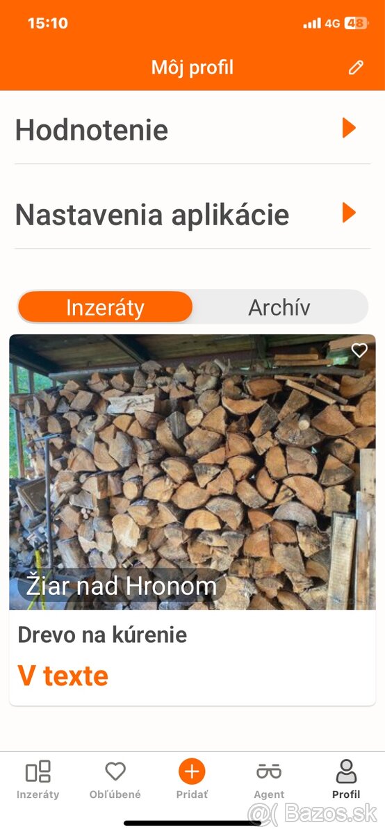 Drevo na kúrenie