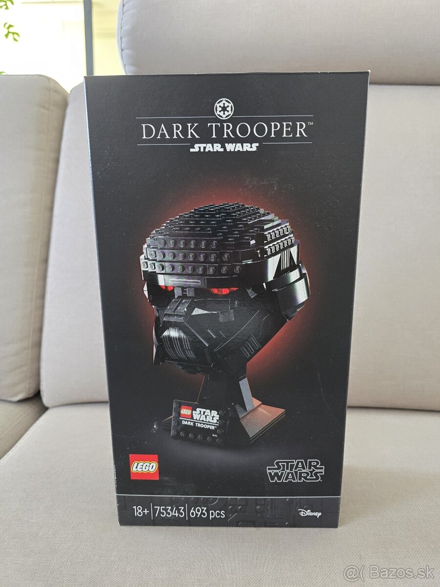 Predám LEGO Star Wars 75343 Dark Trooper Helmet