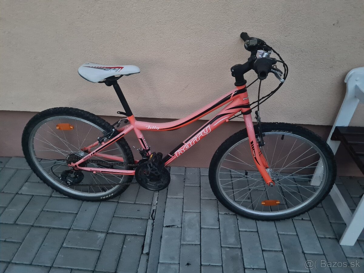 Detsky dievčenský bycikel 24" kolesa