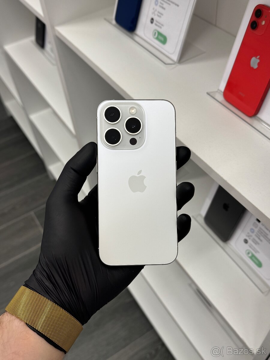ZÁRUKA 2 ROKY / Apple iPhone 15 Pro 128GB White Titanium