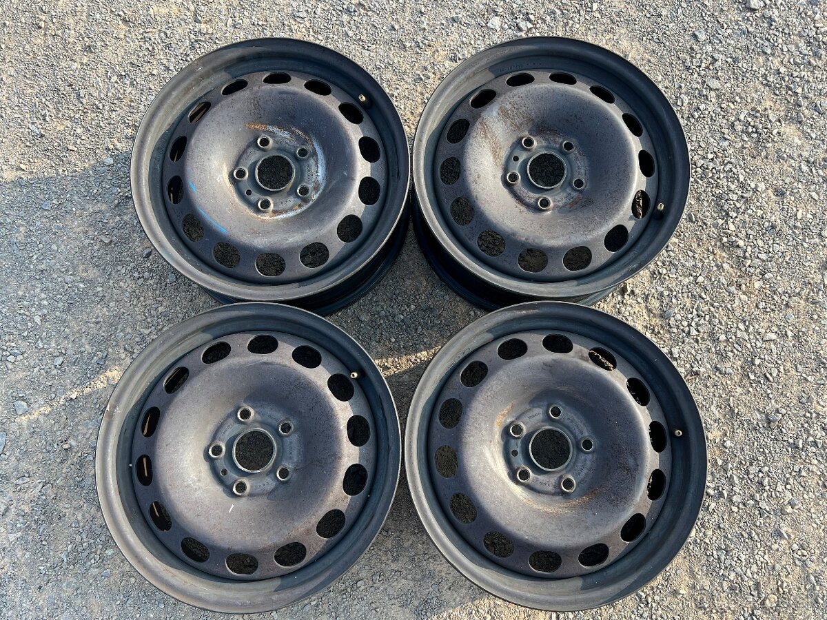 Predám plechové disky 5x112 R16 na VW Seat Škoda Audi