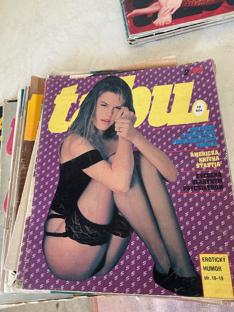 Erotické časopisy Tabu Sextabu Leo Zbierka 90te roky