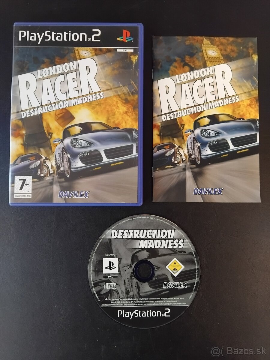 Hra pre PS2 - London Racer Destruction Madness