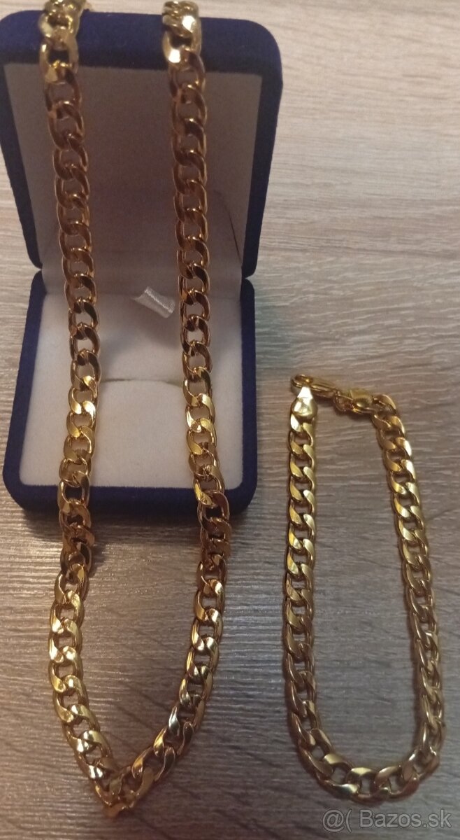 Krásny pánsky pozlateny set.plus darček