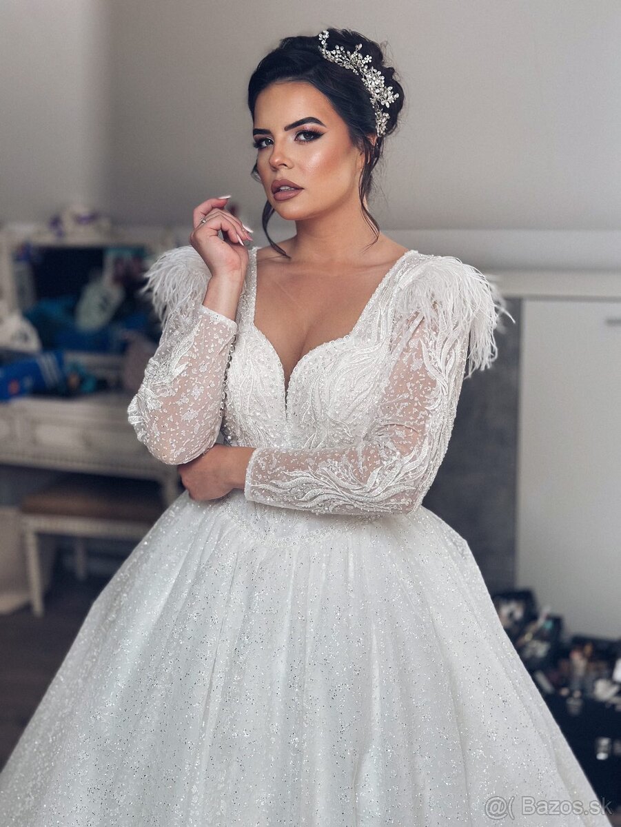 Predám nádherné svadobné šaty