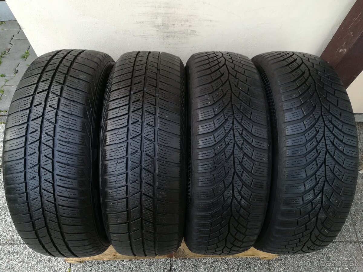 Zimné pneumatiky 195/65 R15 Continental a Barum sada