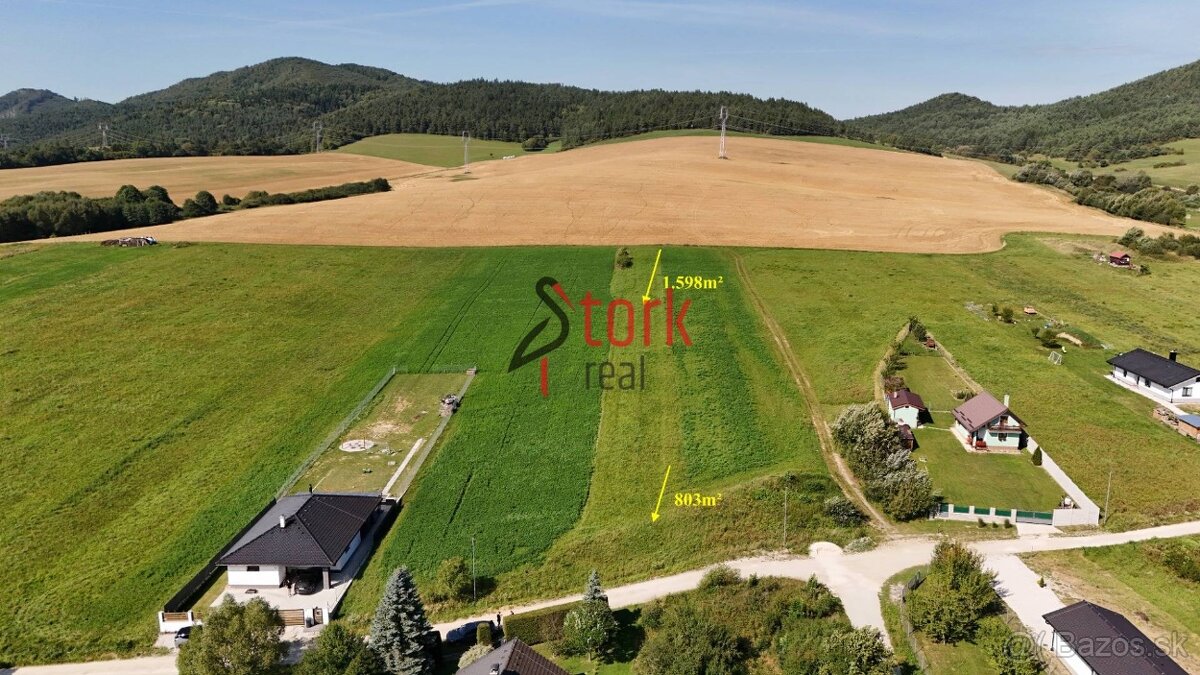 Na predaj - Stavebné pozemky v obci Veľká Čierna