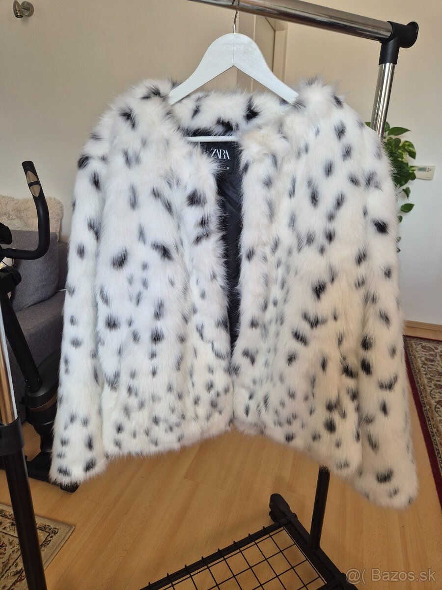 Zara umelý kožúšok rys veľkosť XL