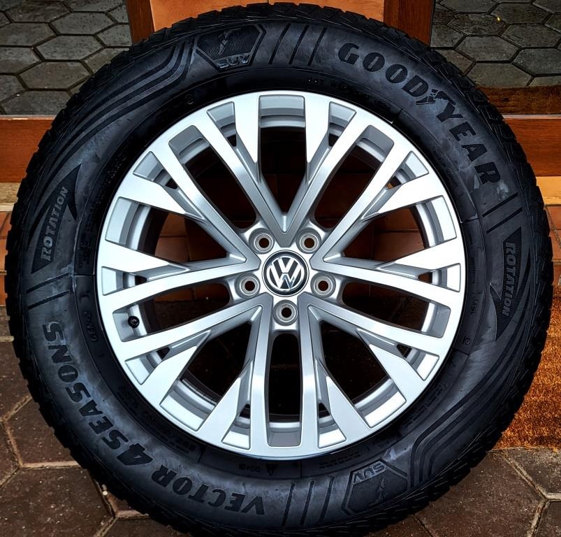 Alu R18 5x112 orig. VW Touareg, Audi Q7  + zimné 255/60 R18