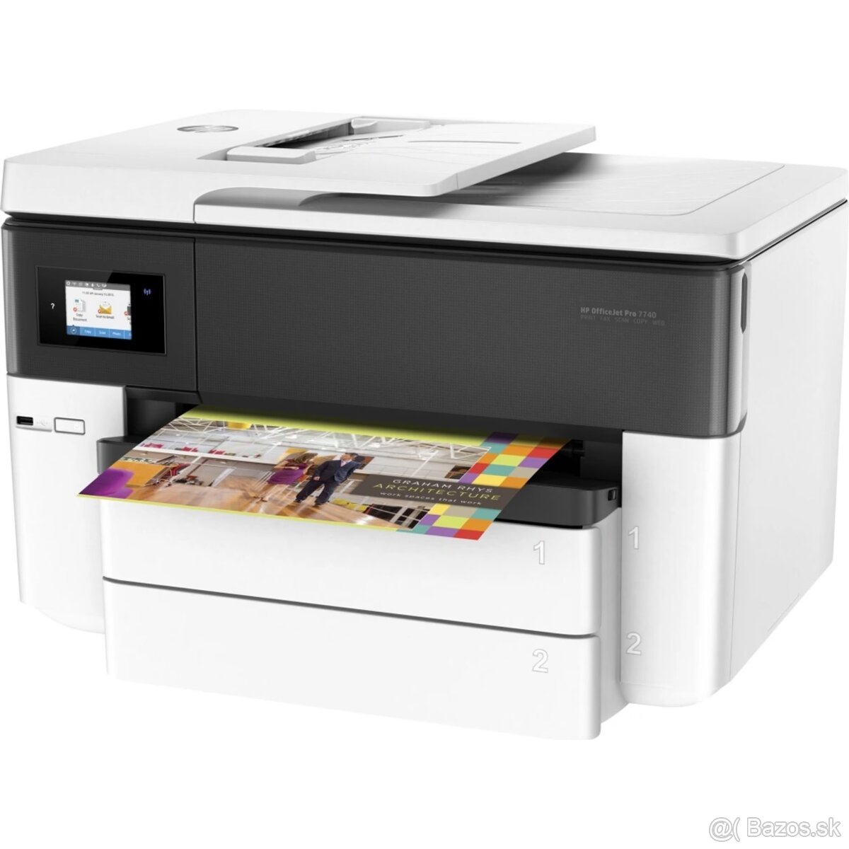 A3 farebná atramentová tlač/sken HP OfficeJet Pro 7740 G5J38