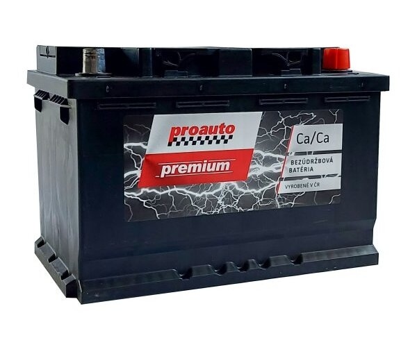 Predám NOVÚ auto batériu PROAUTO Premium 12V 74Ah 680A