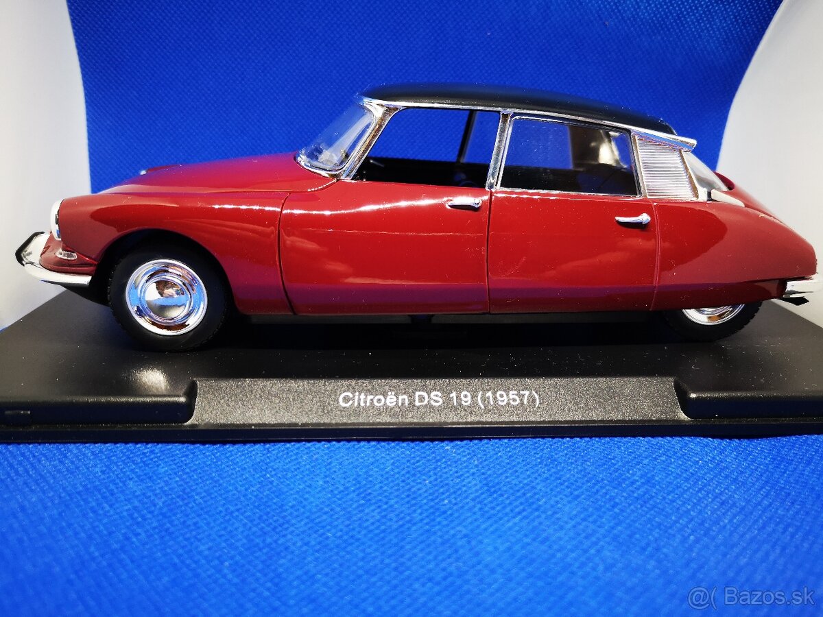 Predám kovový model Citroen DS 19 , 1957 , 1:24,