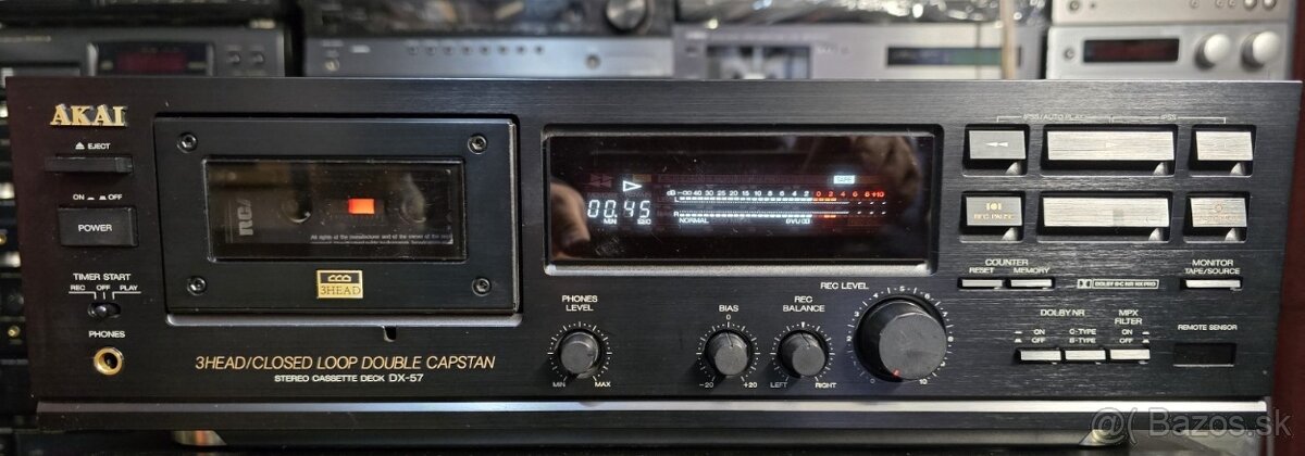 AKAI DX-57 kvalitný 3-hlavový deck