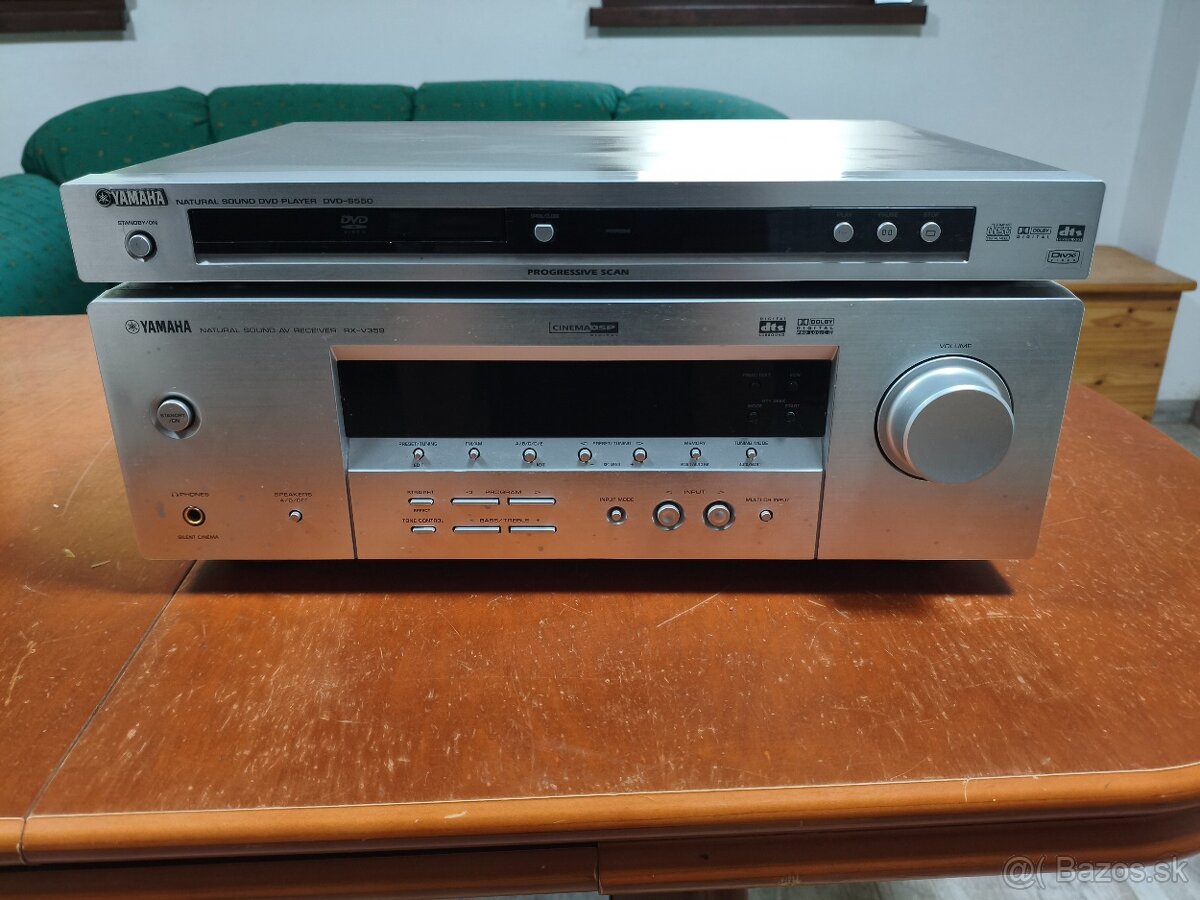 Predám Yamaha receiver RX-V359 a dvd S550