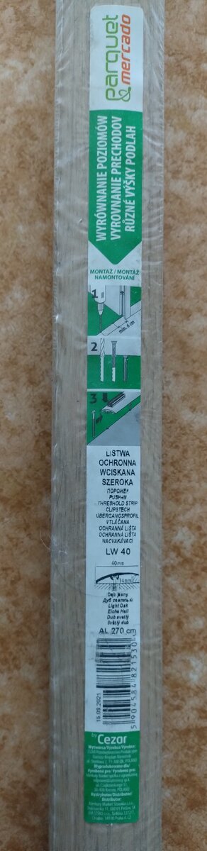 Podlahová prechodová lišta 2700x40