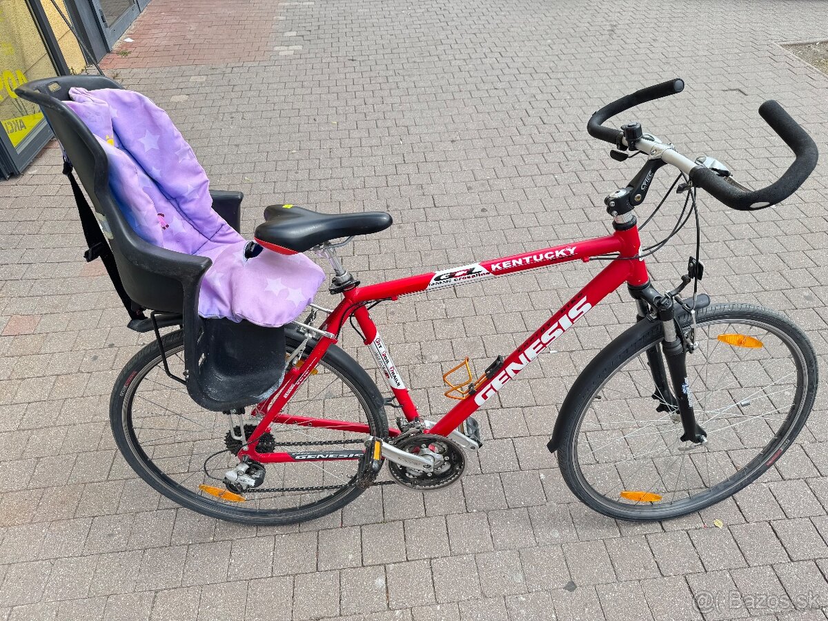 Bicykel Genesis s detskou sedačkou