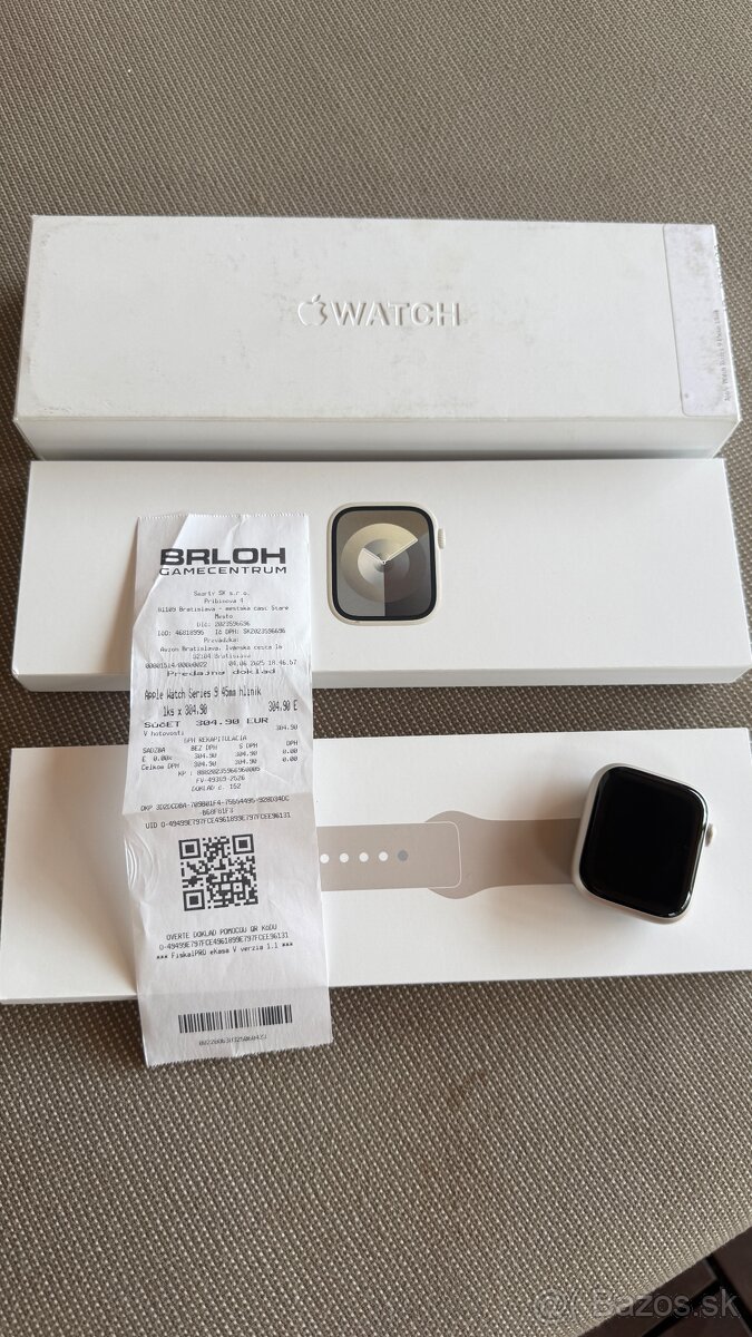 Vymenim Apple Watch 9 hlinikove 45mm