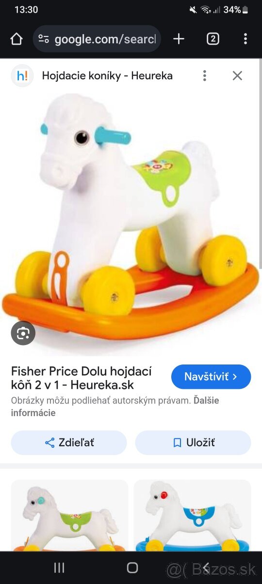 Predám hupacieho koník fisher price