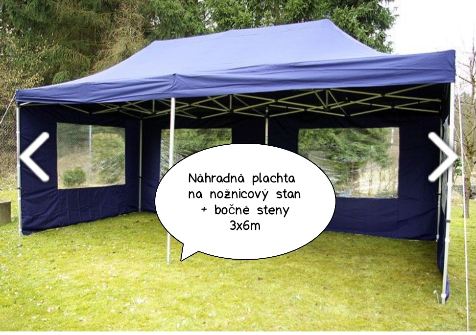 Nahradná plachta, nožnicový stan 3x6m