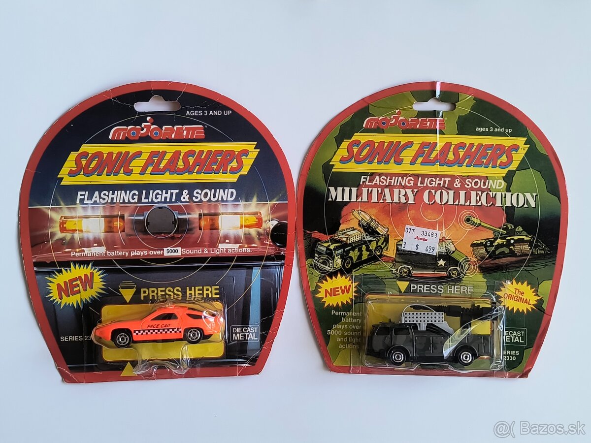 modely Majorette SONIC FLASHERS - Porsche 928 Military truck