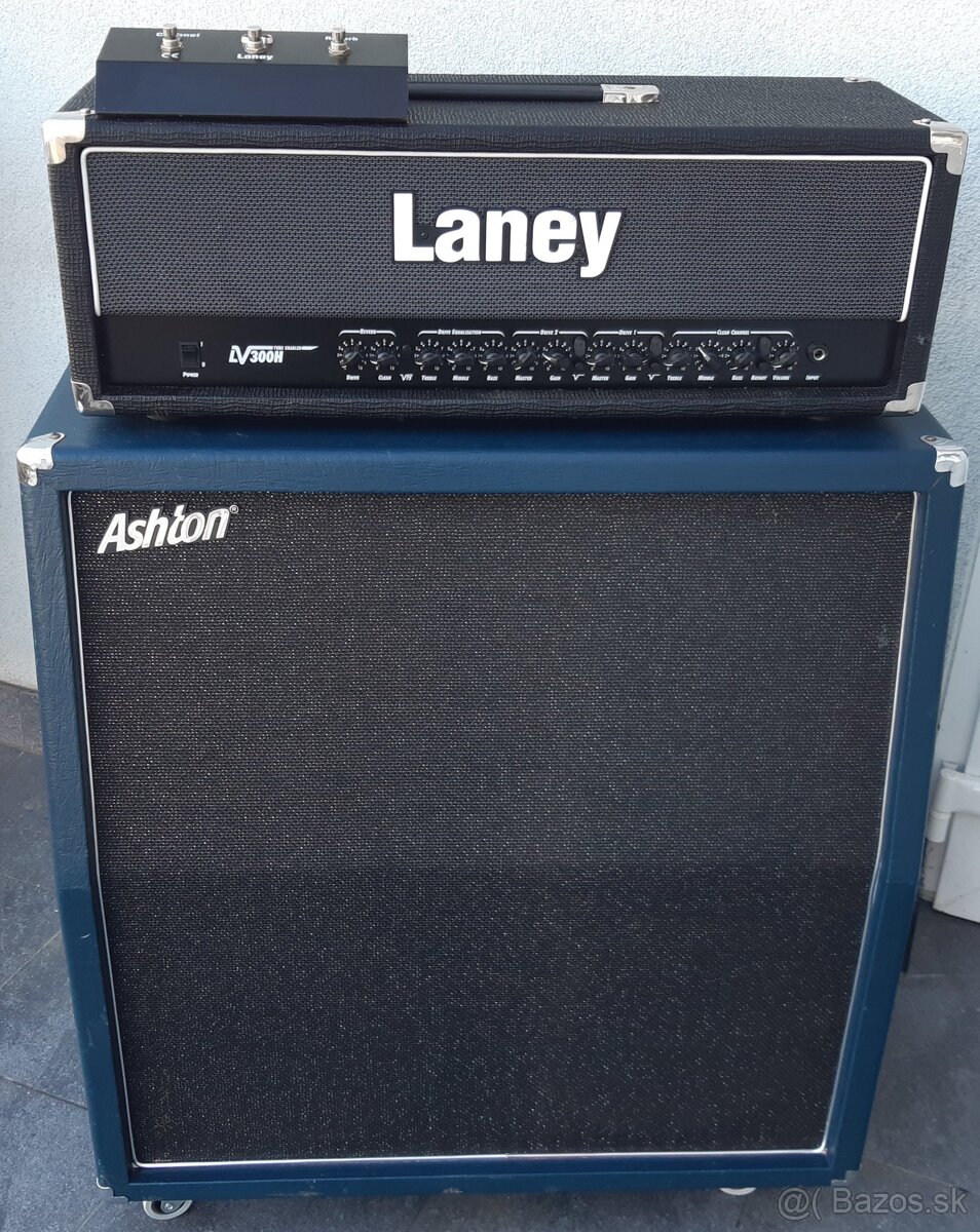 Zesilovač LANEY LV300Hs n.ovládačem, reprobox ASHTON VQ240BL