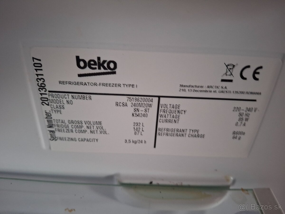 Beko chladnicka
