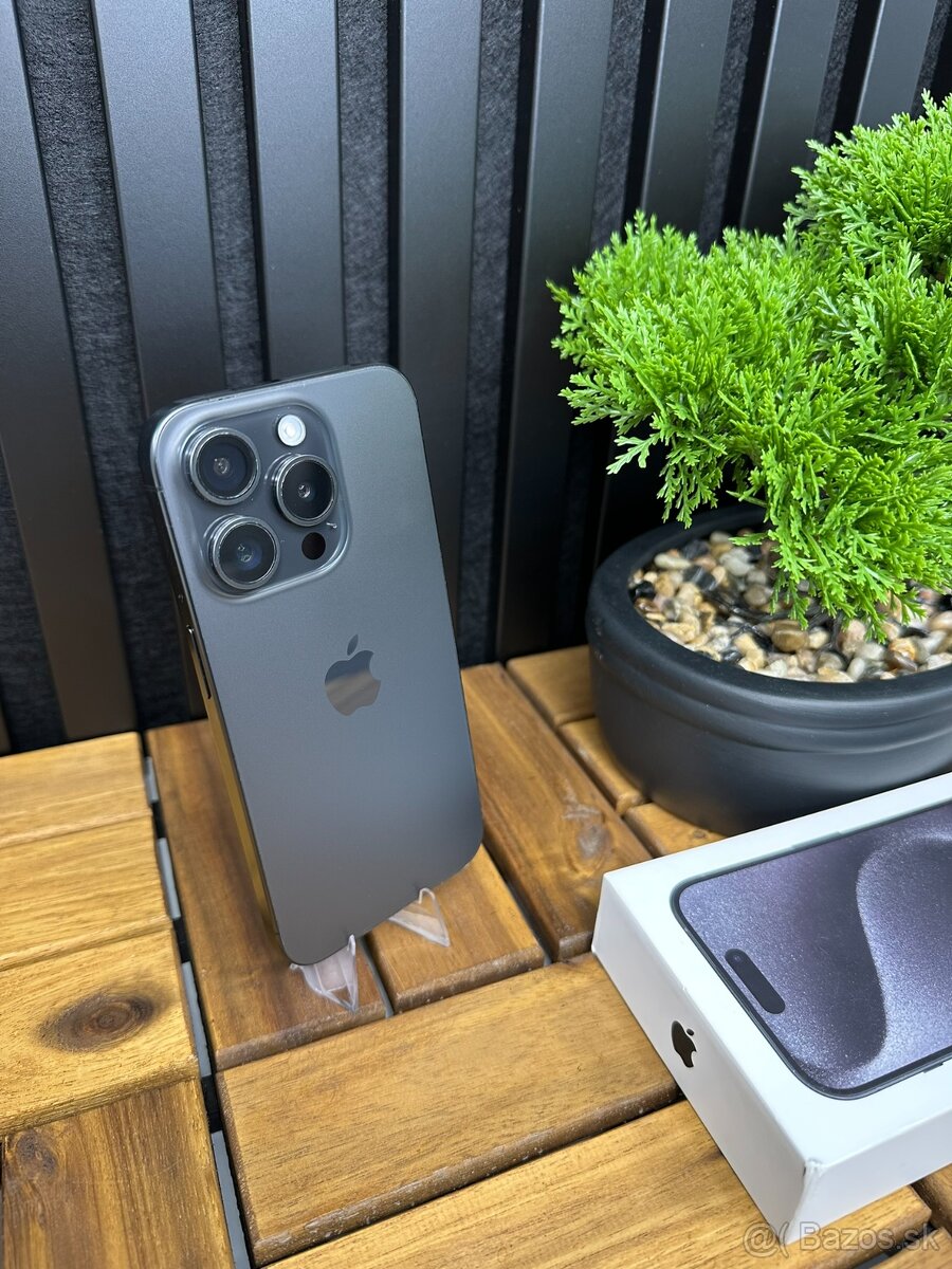 ► Apple iPhone 15 Pro Black Titanium │ Záruka 1 rok