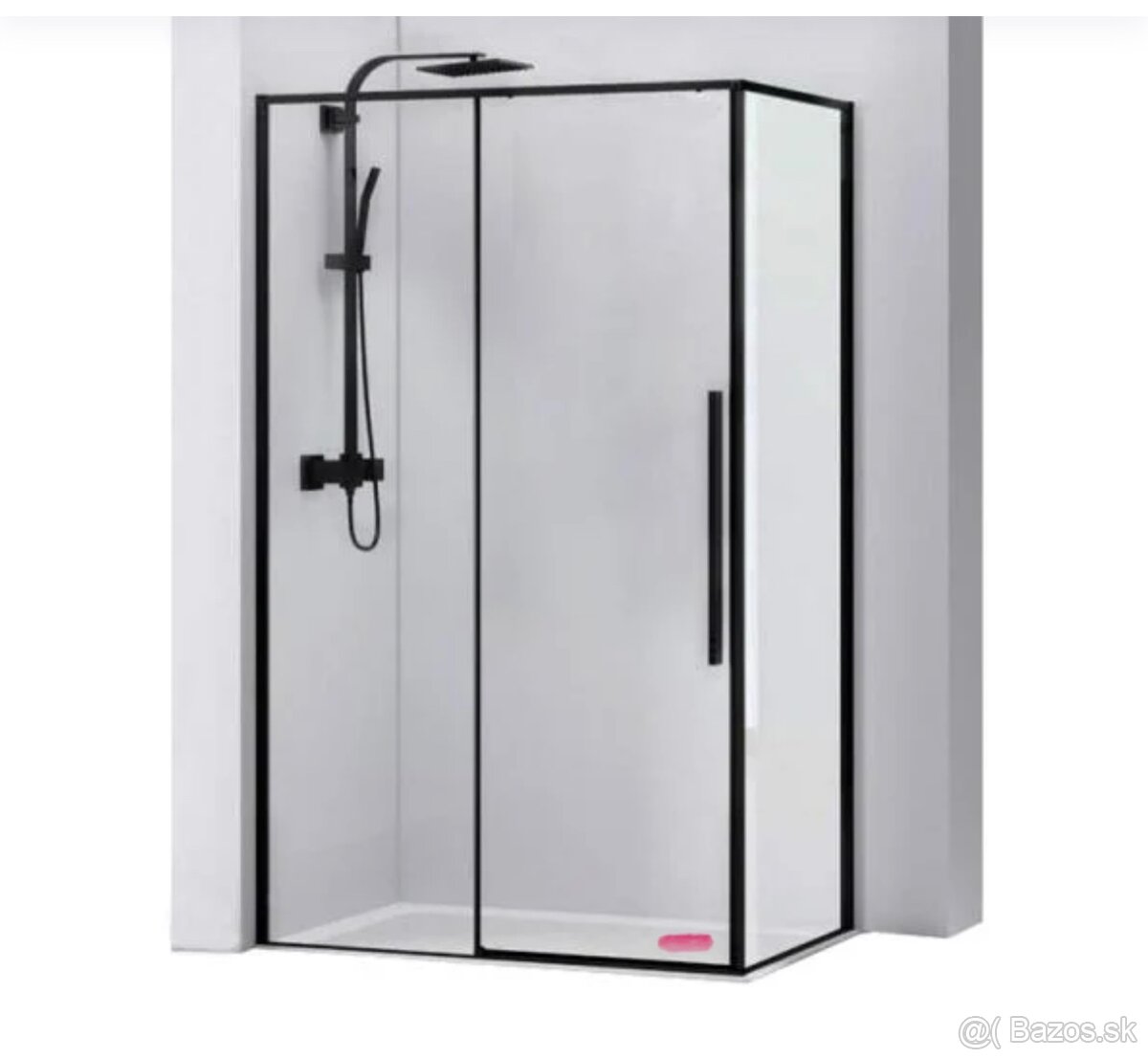 Sprchovy kut 100x80 cm - obojstranne upevnenie