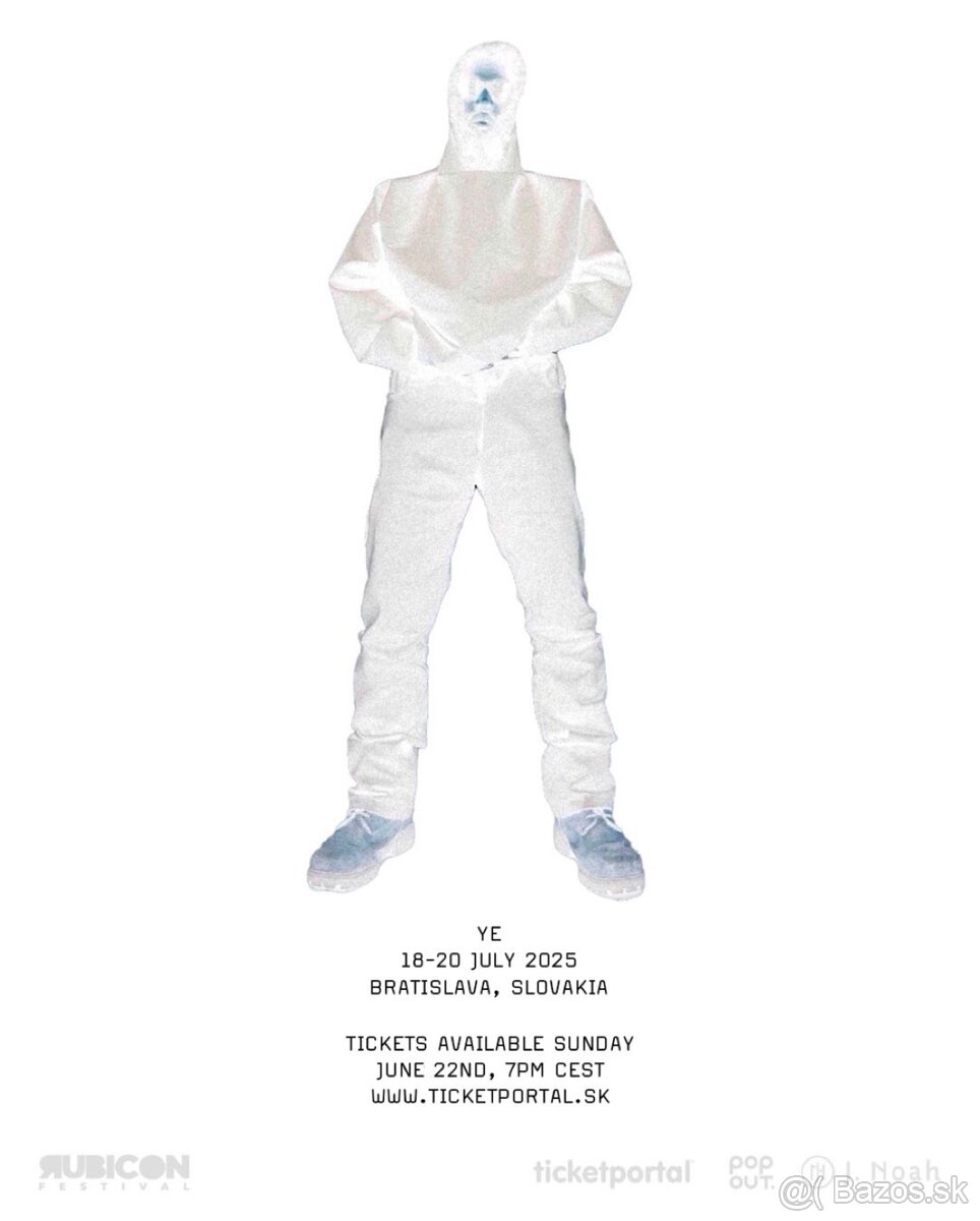 Kanye West Ye Rubicon - Predám lístok