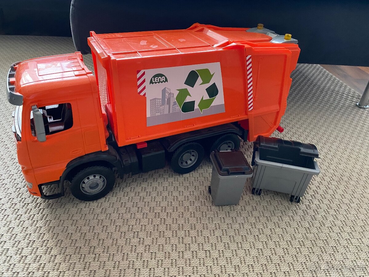 Smetiarské auto s kontajnermi