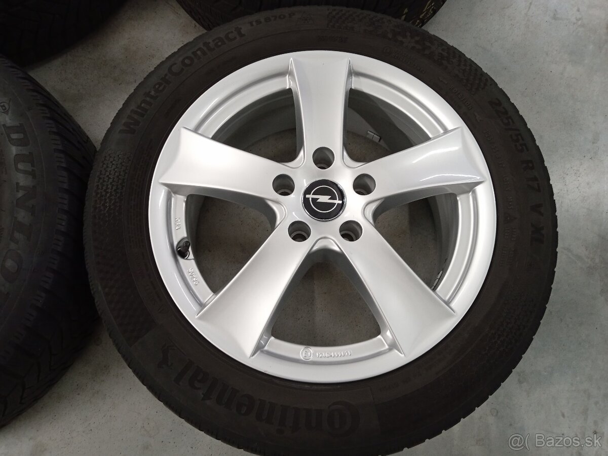 Predam zimne ALU 5x115 R17 7J ET44 DEZENT OPEL INSIGNIA
