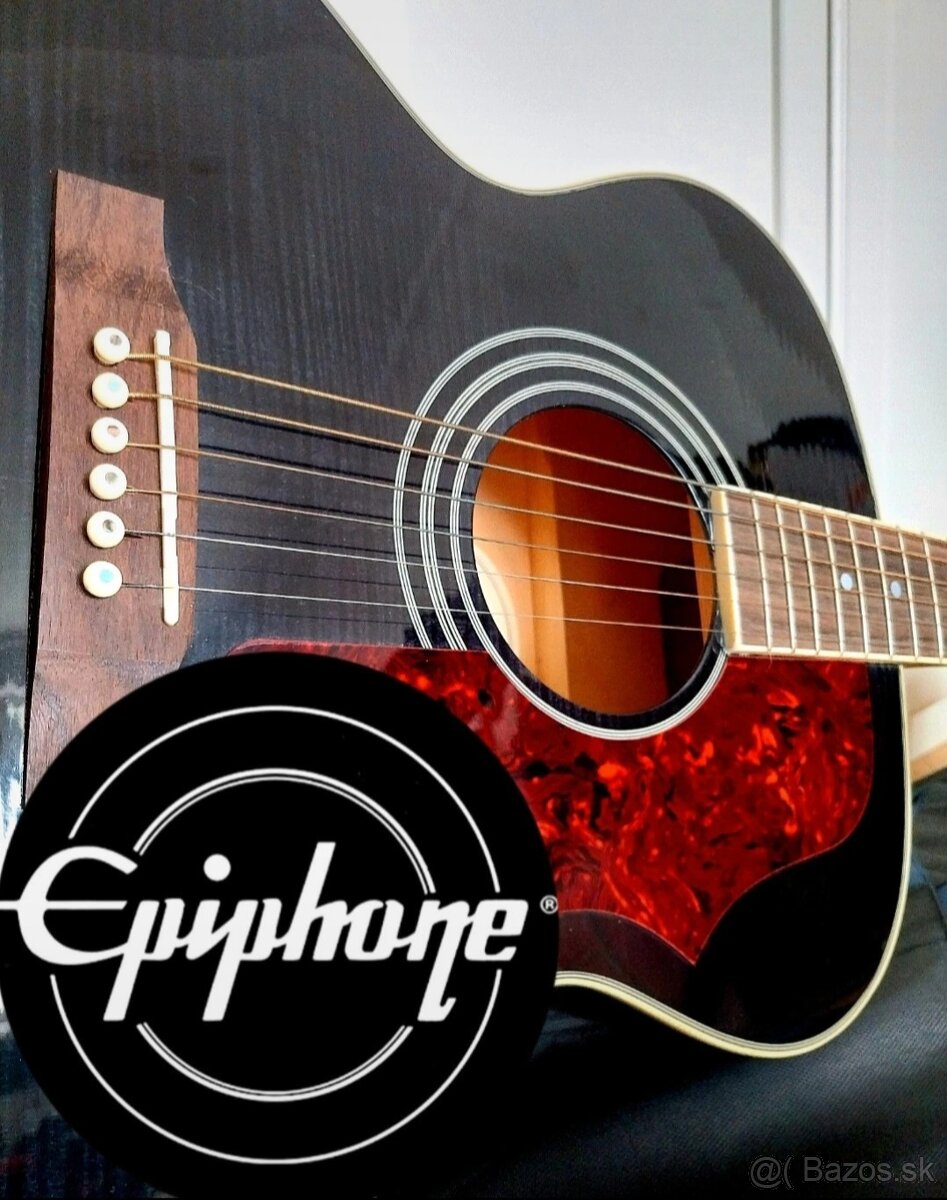 EPIPHONE EJ-200 ART ACOUSTIC JUMBO BLACK vr RITTER PÚZDRA