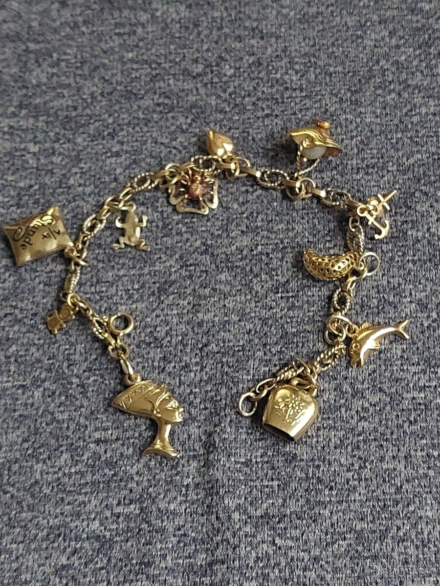 Starozitny zlaty damsky naramok