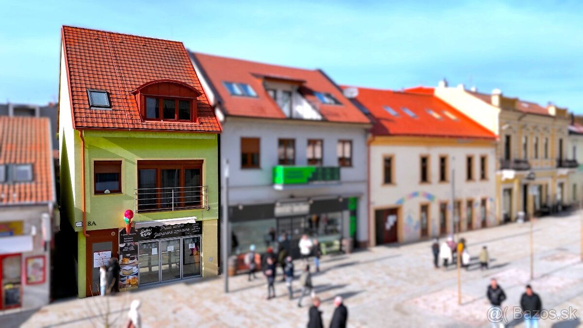 Dva byty, 2 polyfunkcie, strešné terasy v centre Trenčíne