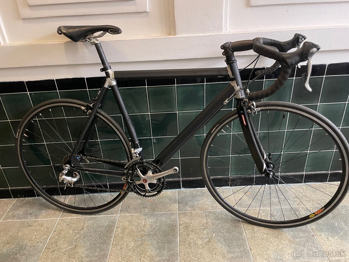 Cestny bicykel Btwin + karbon vidla + 105 shimano