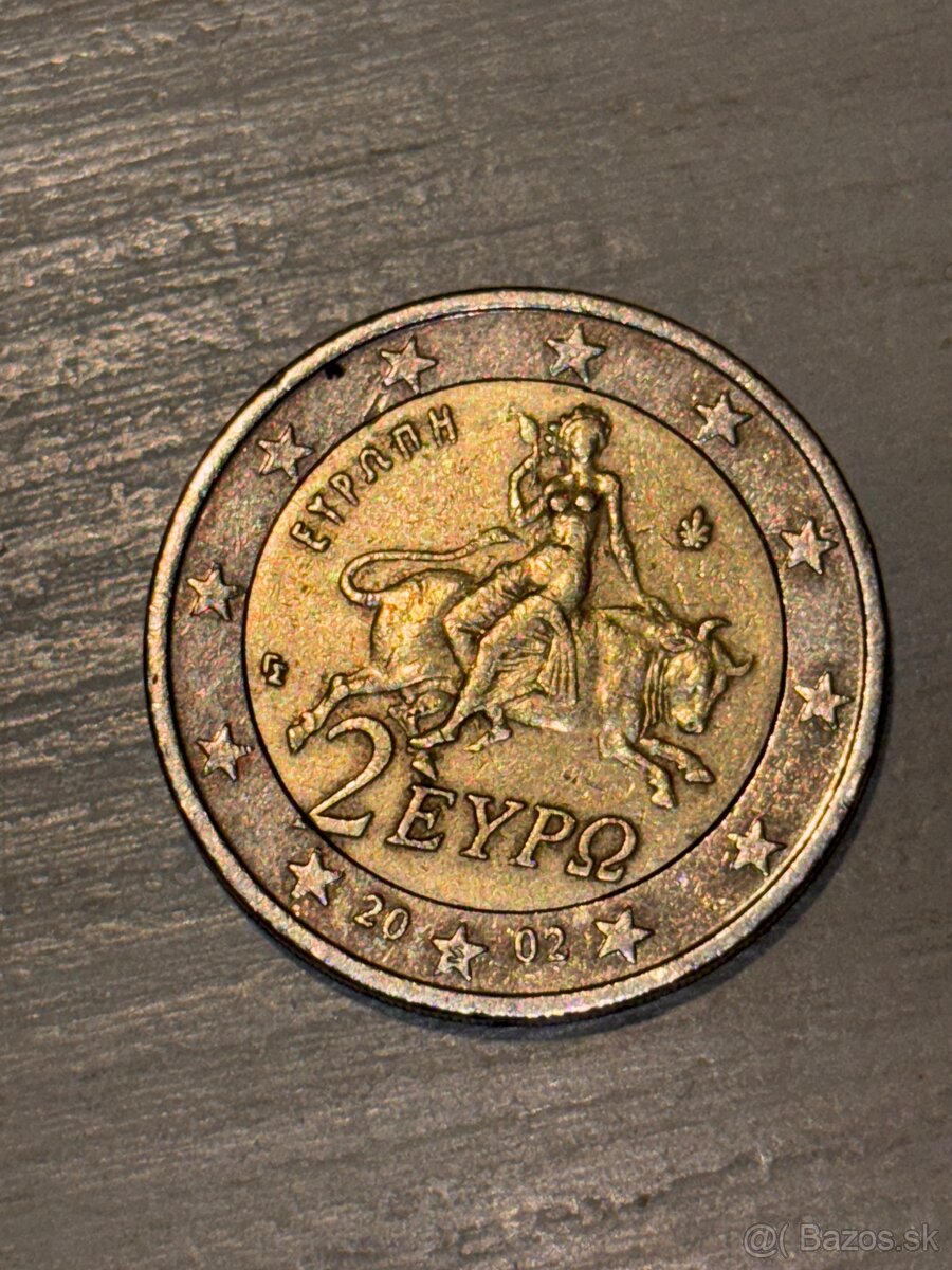 Predám 2 eurovku Grecko 2002