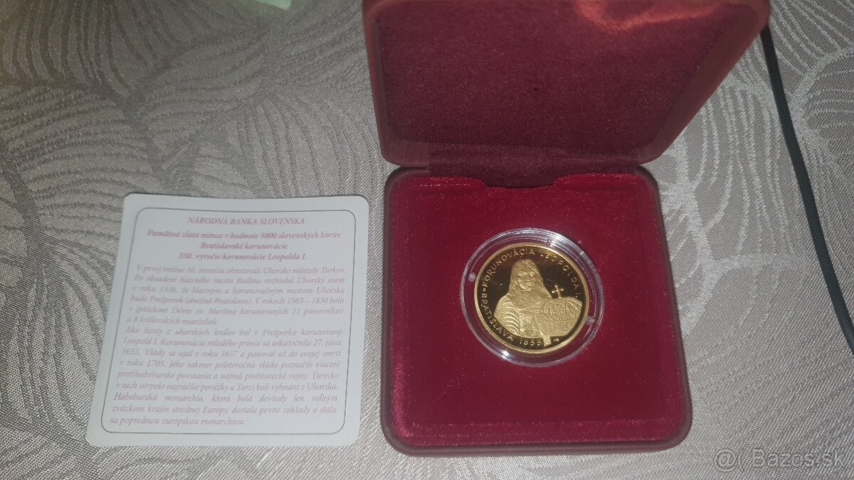 5 000 SK Slovensko 2005 - Korunovácia Leopolda I.
