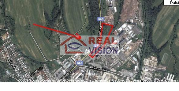 Predaj pozemok Bardejov 16000 m2 zastavané plochy a nádvoria