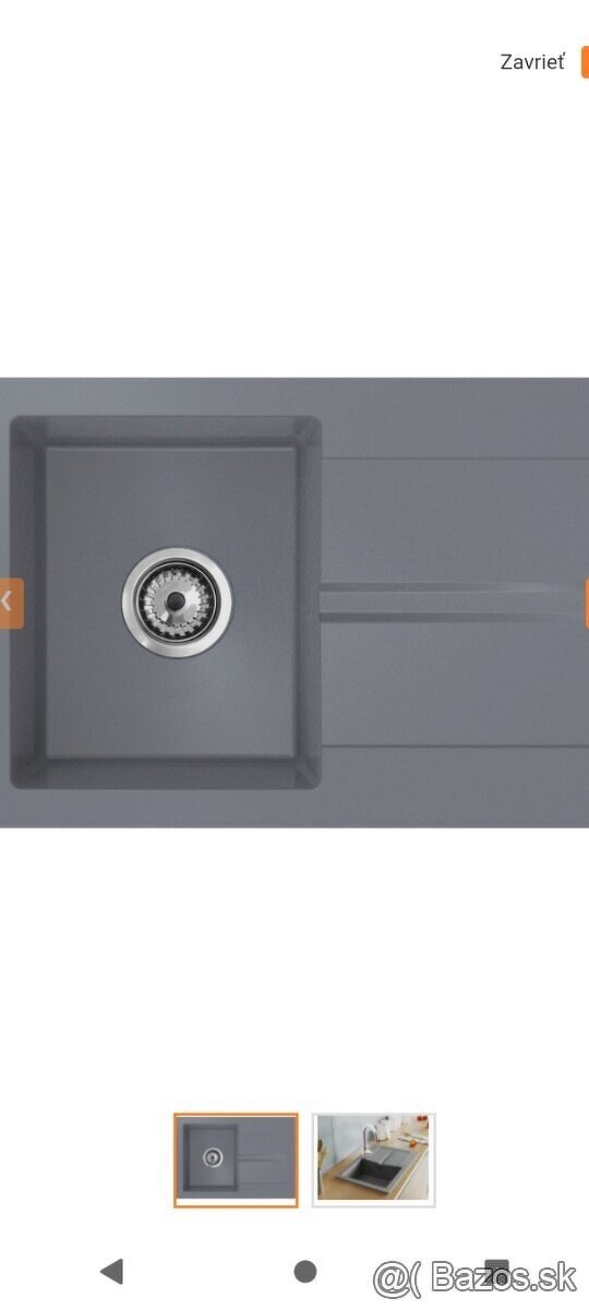 Granitovy drez 65x44x17,5cm