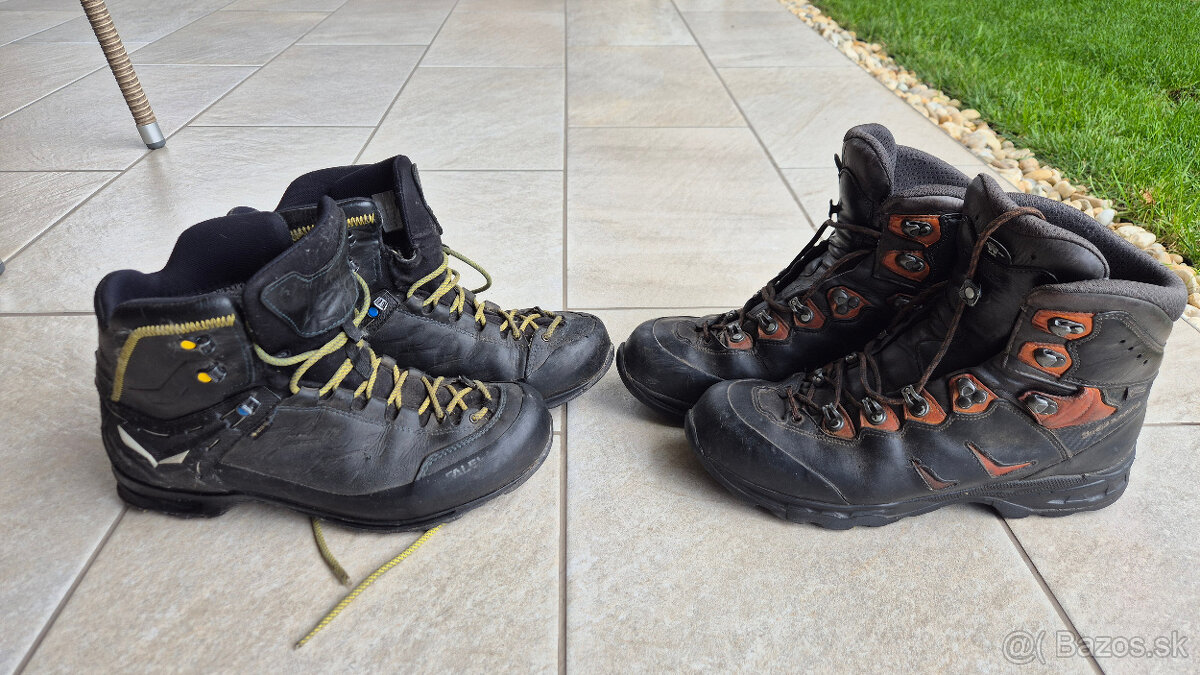 turistické topánky Lowa a Salewa + mikina Atomic ZDARMA