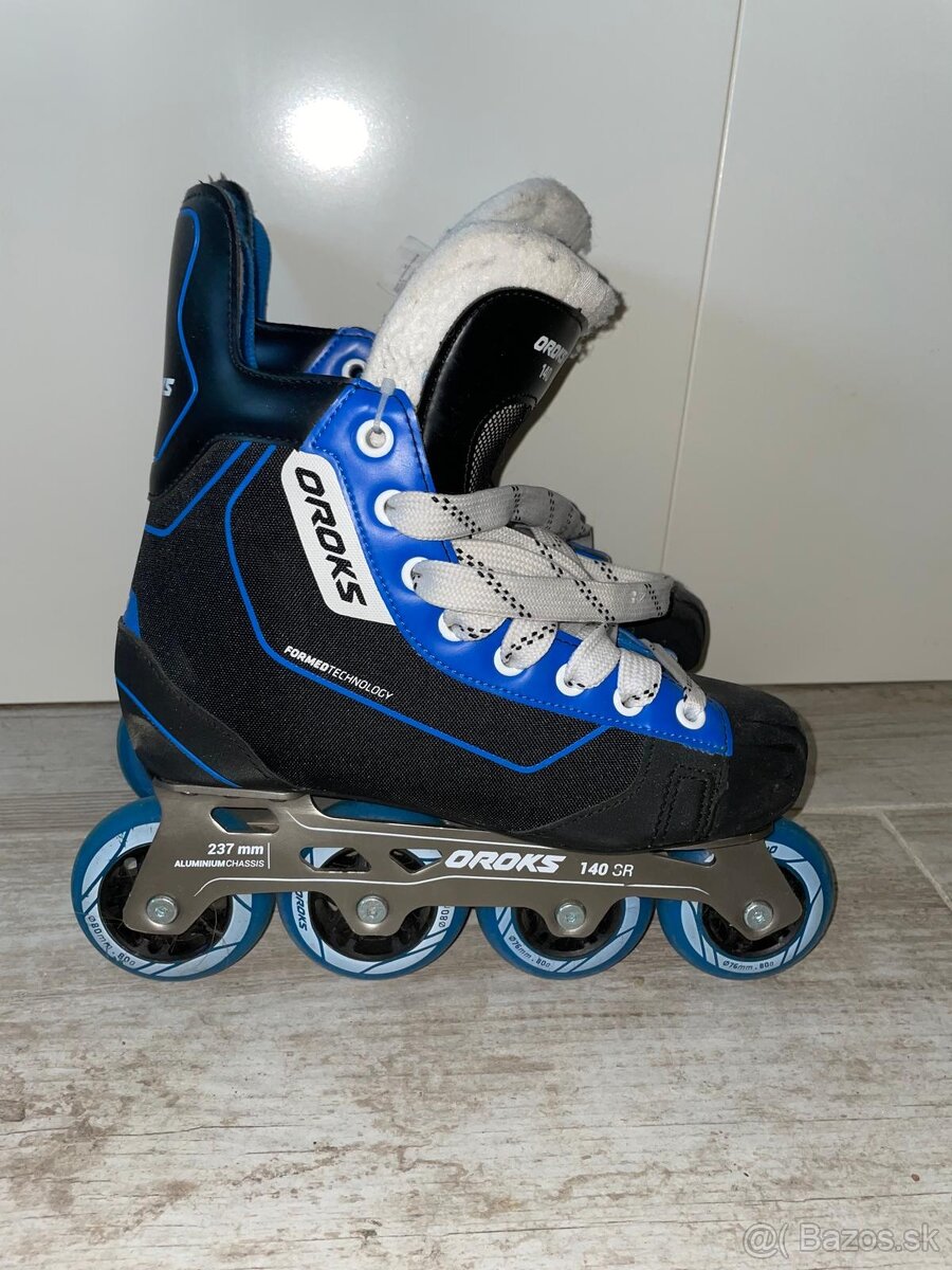 Inline korčule Oroks vel. 39 – hliníkový rám (Decathlon)