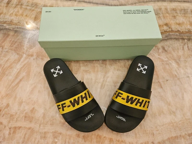 Šľapky Off-White + box + certifikácie 41