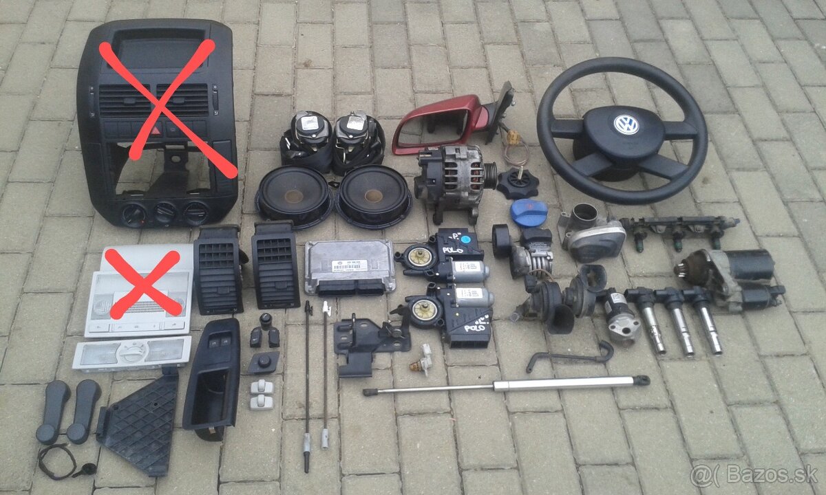 Náhradné diely  Volkswagen   Polo 9N a 9N3 farba LC3X