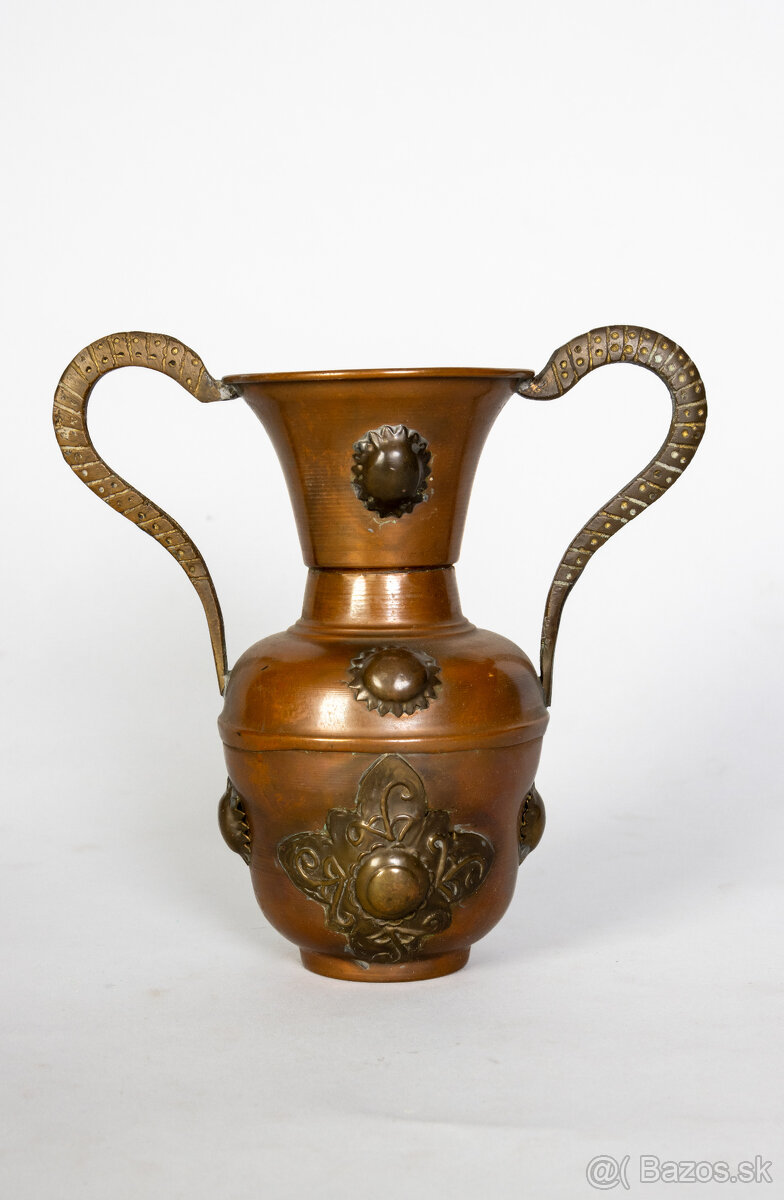 Starožitná orientálna medená váza