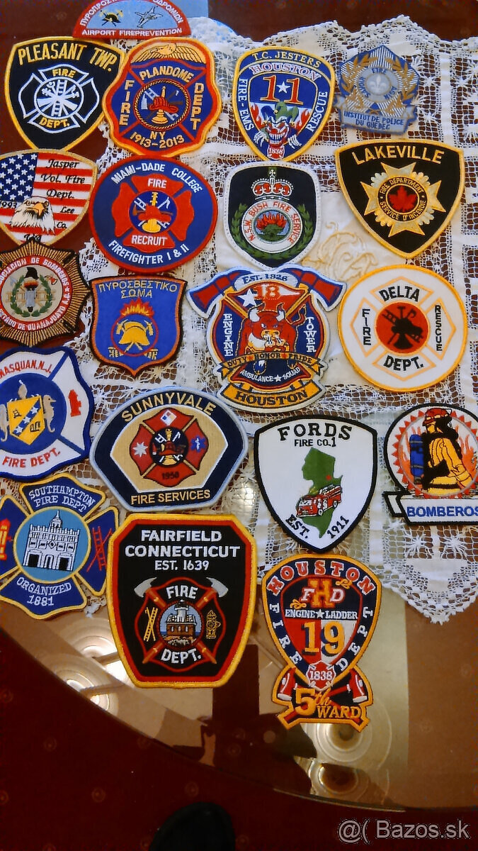 našivky Norska a USA