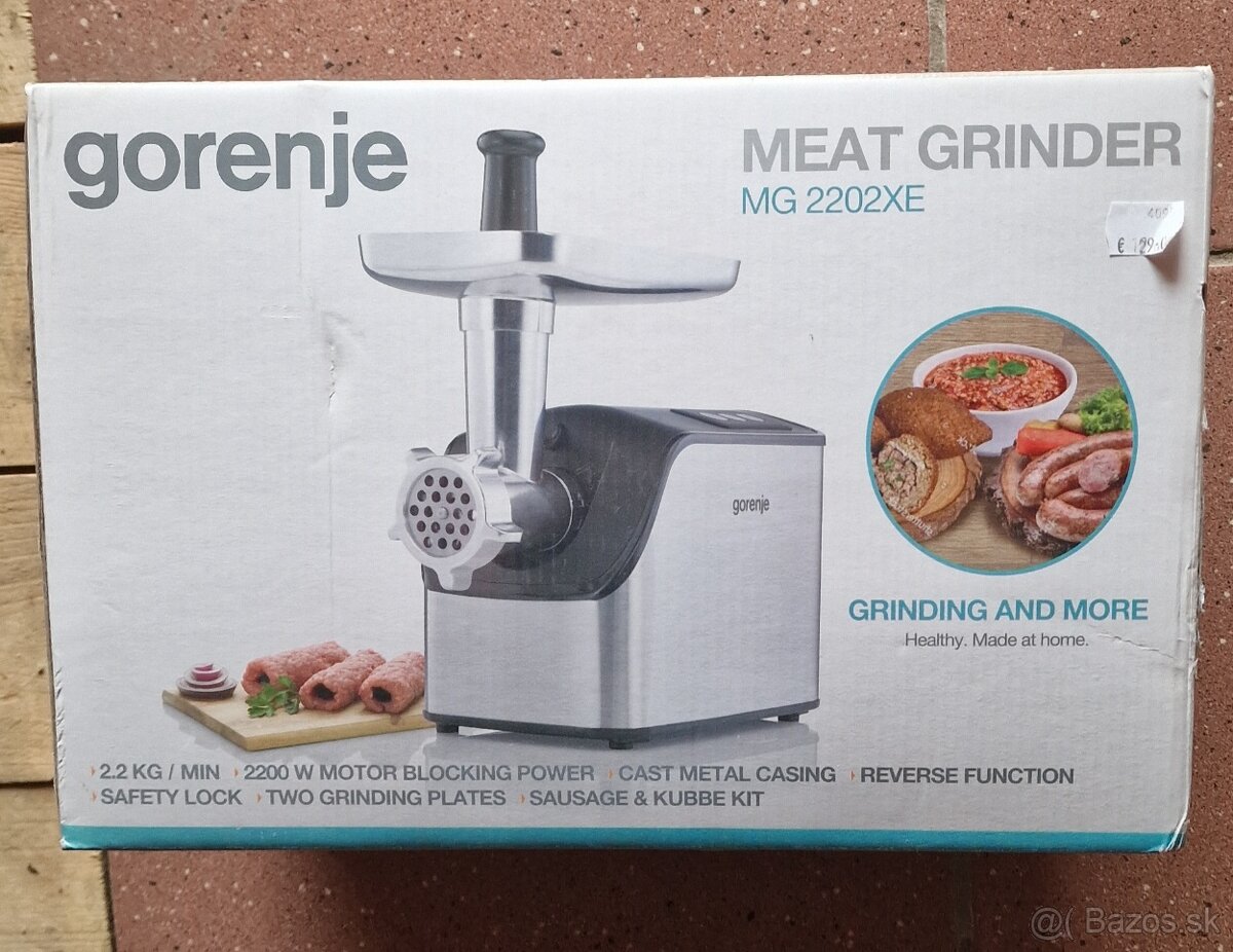 Gorenje MG 2202 XE mlynec na mäso
