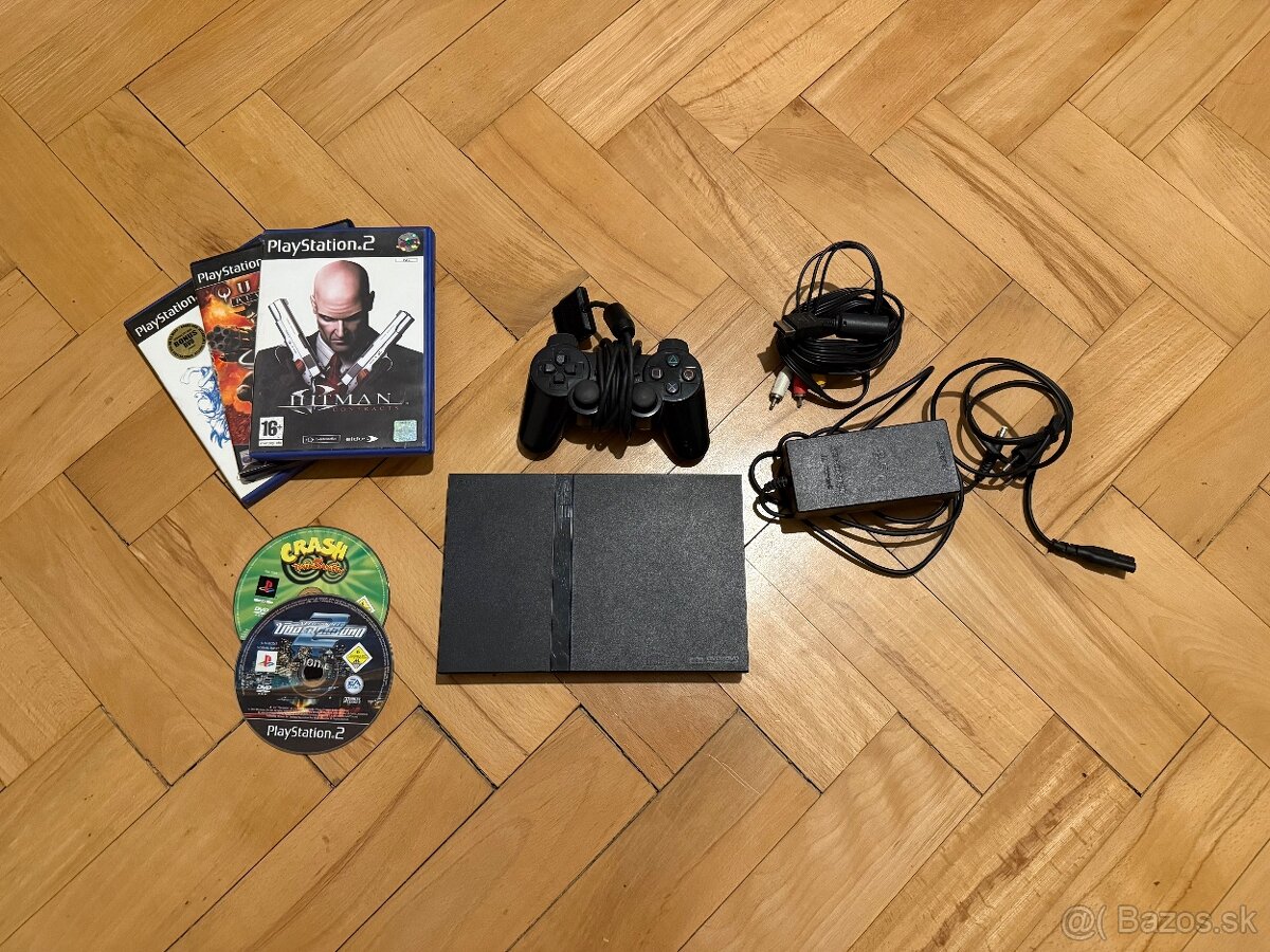 Sony Playstation 2 + dualshock + hry