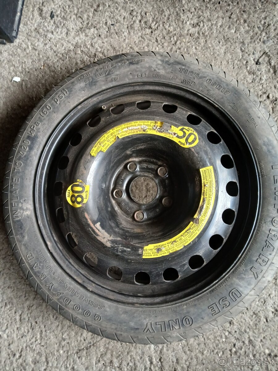 Dojazdové koleso 5x112 R17